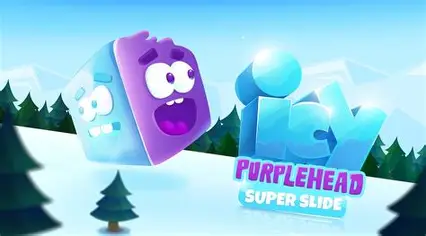 Icy Purple Head Super Slide Play Online at Hooda Math